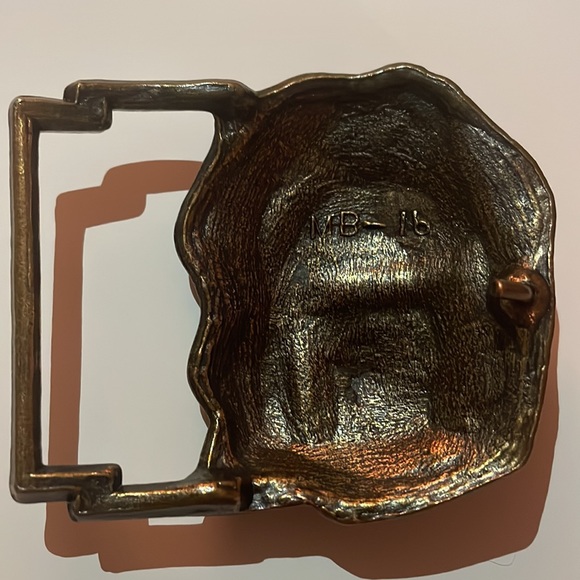 Vintage 70s Christopher York Om Man Belt Buckle - Picture 2 of 2